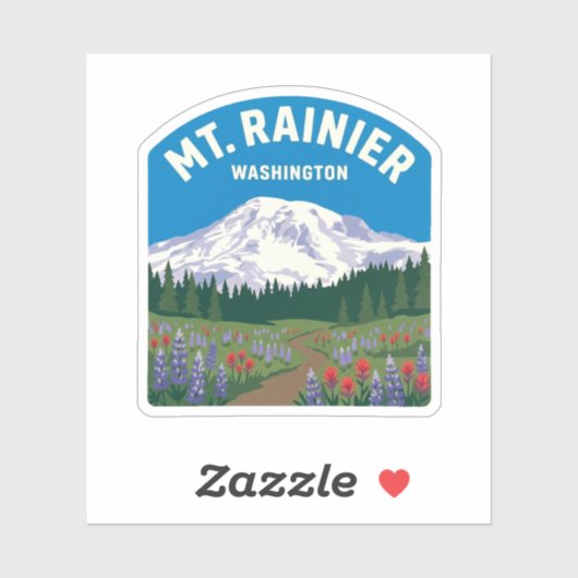 Mt Rainier Vintage Reissticker Sticker (Vel)