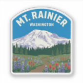 Mt Rainier Vintage Reissticker Sticker (Voorkant)