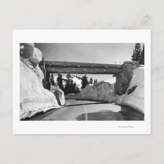 Mt. Rainier, WA Chinook Pass Summit Naches Pass Briefkaart (Voorkant)