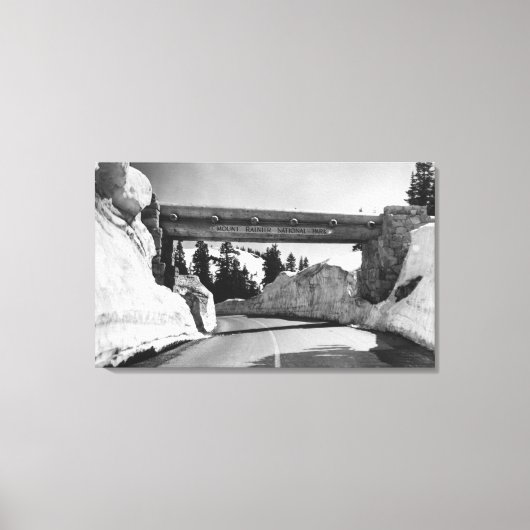 Mt. Rainier, WA Chinook Pass Summit Naches Pass Canvas Afdruk (Voorkant)