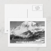 Mt. Rainier, WA Crossing Mazama Ridge on Horse Briefkaart (Voorkant / Achterkant)