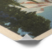 Mt. Rainier, WA - Mirror Lake met Mt. Reflectio Poster (Hoek)