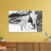 Mt. Rainier, WA Nisqually Glacier Canvas Afdruk (Insitu (Woonkamer))