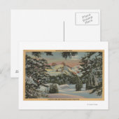 Mt. Rainier, WA - Paradise Inn & Tatoosh Range Briefkaart (Voorkant / Achterkant)