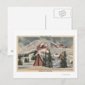 Mt. Rainier, WA - Paradise Inn te voet Briefkaart (Voorkant / Achterkant)