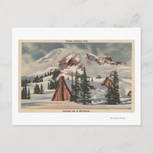 Mt. Rainier, WA - Paradise Inn te voet Briefkaart