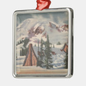 Mt. Rainier, WA - Paradise Inn te voet Metalen Ornament (Links)
