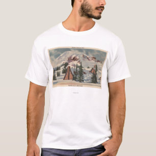 Mt. Rainier, WA - Paradise Inn te voet T-shirt