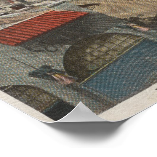 Mt. Rainier, WA - View of the Tacoma Hotel & Poster (Hoek)