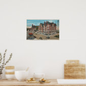 Mt. Rainier, WA - View of the Tacoma Hotel & Poster (Keuken)