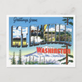 Mt. Rainier, Washington  Big Letters Briefkaart (Voorkant)
