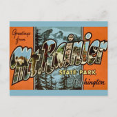 Mt Rainier Washington  Briefkaart (Voorkant)