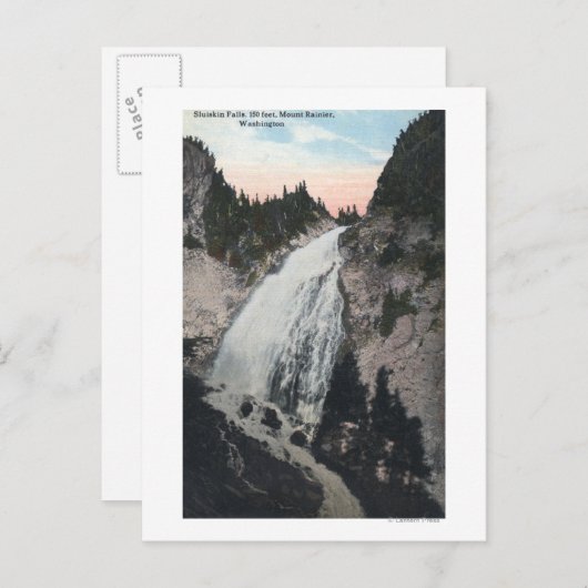 Mt. Rainier, Washington - Uitzicht van Sluiskin-He Briefkaart (Voorkant / Achterkant)