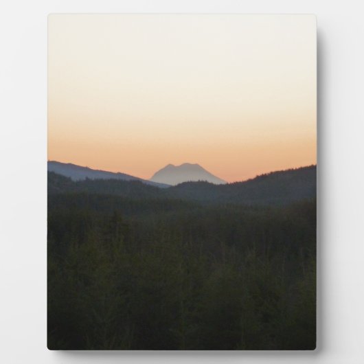 Mt. regenachtigere Zonsopgang Fotoplaat (Voorkant)