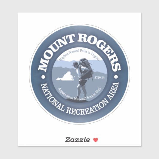 Mt Rogers NRA (BG) Sticker (Vel)
