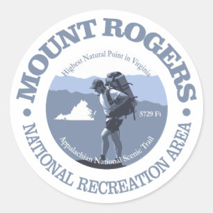 Mt Rogers NRA Ronde Sticker