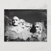 Mt. Rushmore B&W Briefkaart (Voorkant)