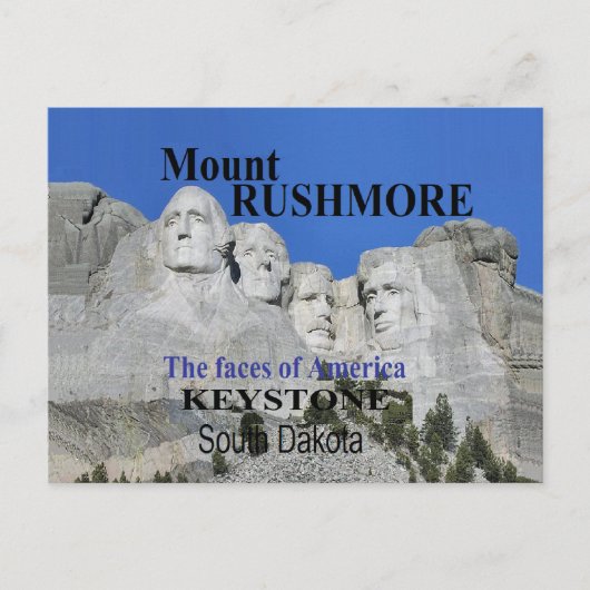 Mt. Rushmore Briefkaart (Voorkant)