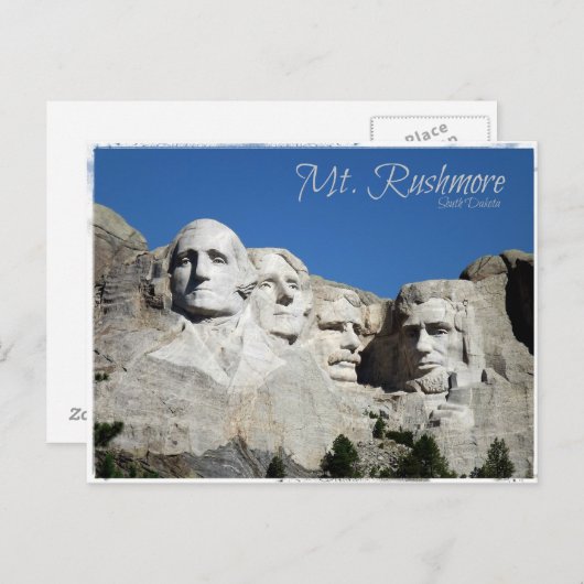 Mt. Rushmore Briefkaart (Voorkant / Achterkant)
