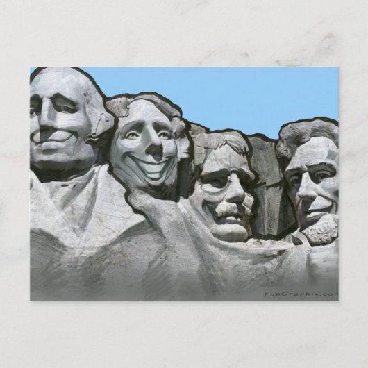 Mt Rushmore Briefkaart (Voorkant)