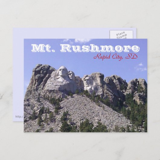 Mt. Rushmore Briefkaart (Voorkant / Achterkant)