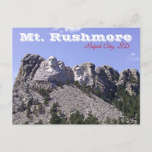 Mt. Rushmore Briefkaart (Voorkant)