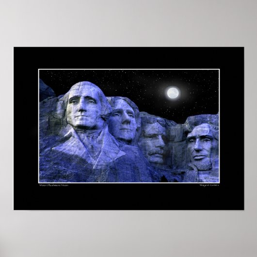 Mt. Rushmore en de Full Moon Poster (Voorkant)