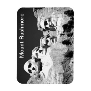 Mt Rushmore Magnet in BW Magneet