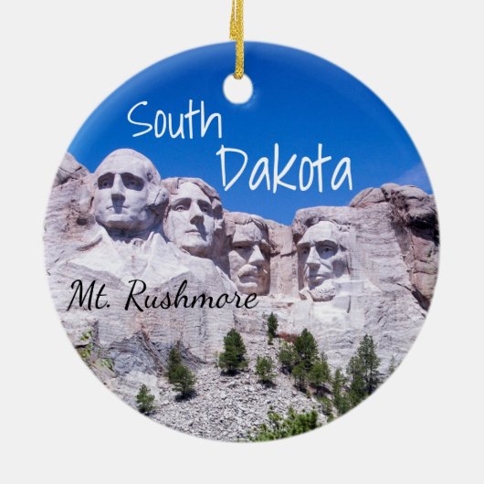 Mt. Rushmore National Park kerstsieraad Keramisch Ornament (Achterkant)