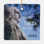 Mt. Rushmore National Park kerstsieraad Keramisch Ornament (Achterkant)
