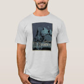 Mt Rushmore op Night Tee Shirt (Voorkant)
