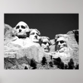 MT Rushmore Poster/BW Poster (Voorkant)