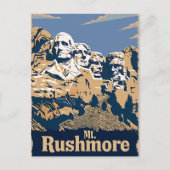 Mt. Rushmore Reisposter Briefkaart (Voorkant)
