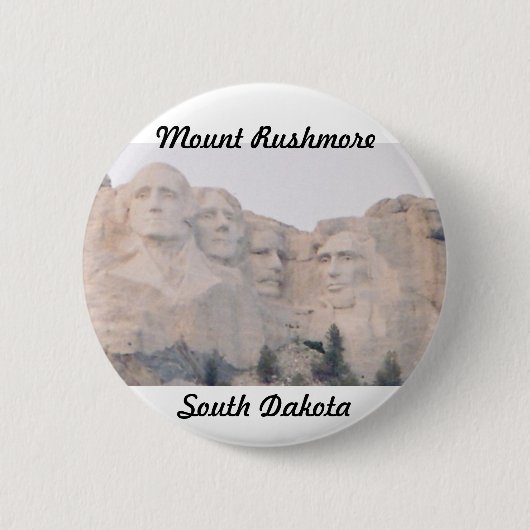 Mt. Rushmore Ronde Button 5,7 Cm (Voorkant)