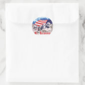Mt. Rushmore Ronde Sticker (Tas)
