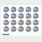 Mt Rushmore Ronde Sticker (Vel)