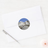 Mt Rushmore Ronde Sticker (Envelop)