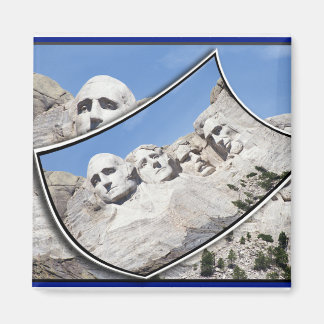 MT Rushmore - Schilderachtig Briefkaart gekruld Magneet