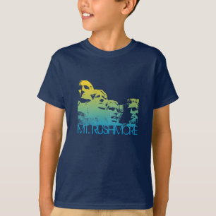 Mt. Rushmore Skyline Design T-shirt
