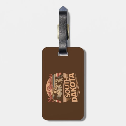 Mt. Rushmore South Dakota Bagagelabel (Achterkant verticaal)