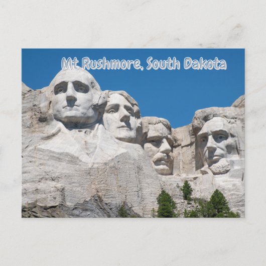Mt Rushmore, South Dakota - Briefkaart (Voorkant)