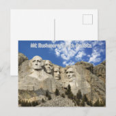 Mt Rushmore, South Dakota Briefkaart (Voorkant / Achterkant)