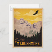 Mt. Rushmore, South Dakota Briefkaart (Voorkant / Achterkant)