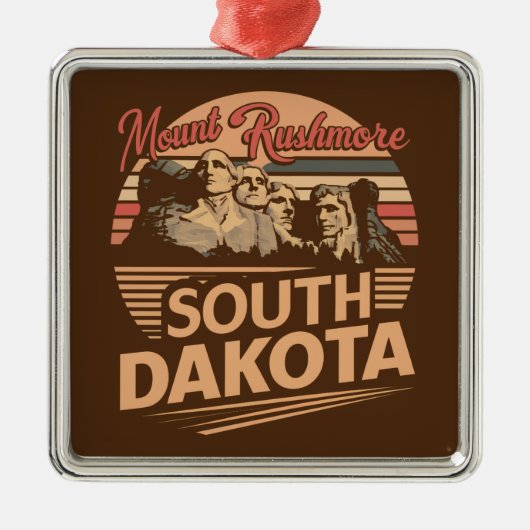 Mt. Rushmore South Dakota Metalen Ornament (Voorkant)