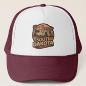 Mt. Rushmore South Dakota Trucker Pet (Voorkant)