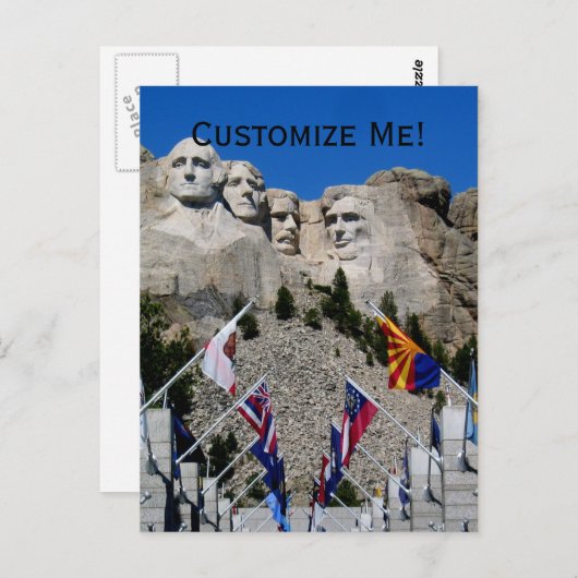 Mt Rushmore Souvenir Briefkaart (Voorkant / Achterkant)