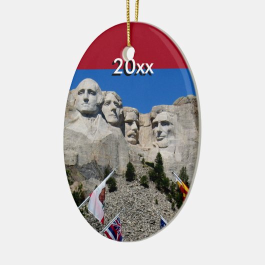 Mt Rushmore Souvenir Keramisch Ornament (Links)