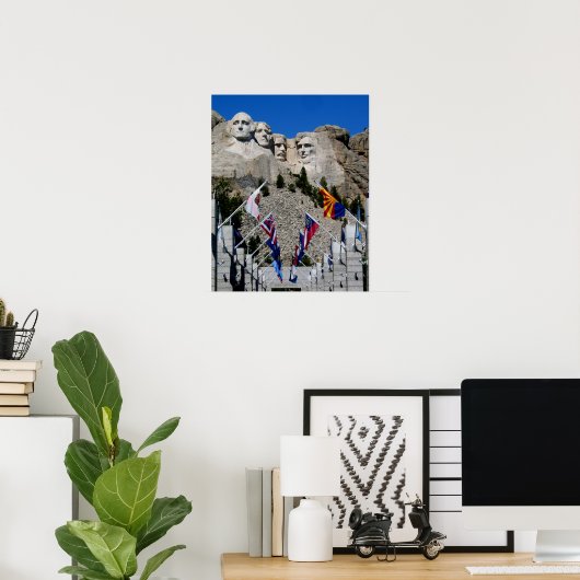  Mt Rushmore Souvenir Poster (Thuiskantoor)