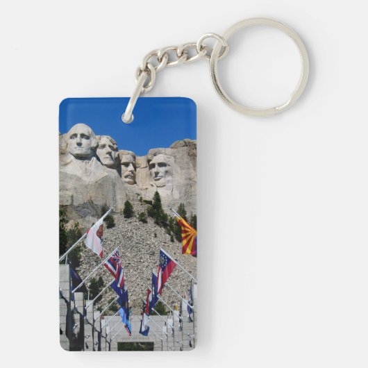 Mt Rushmore Souvenir Sleutelhanger (achterkant)