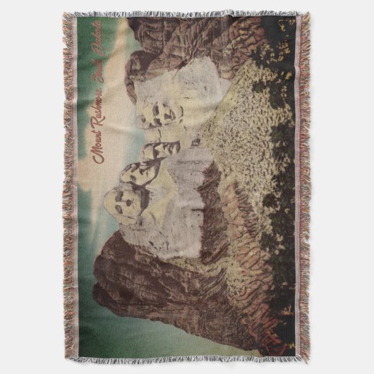  Mt. Rushmore Throw Blanket Deken (Voorkant Verticaal)
